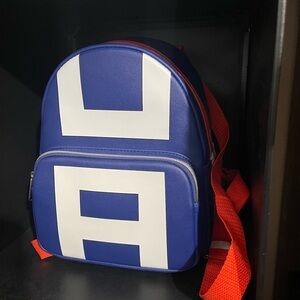 Brand New Loungefly Funko with tags My Hero Academia  Backpack- blue white ora